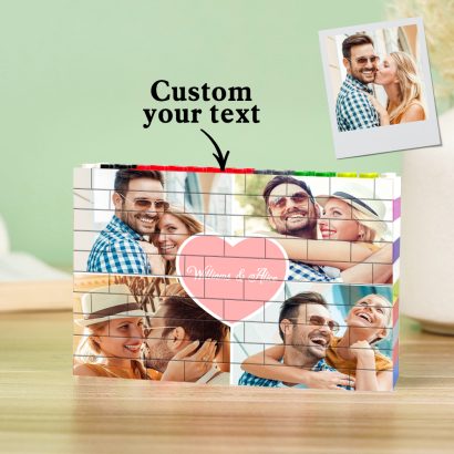 Surpreenda com um Puzzle de Blocos Coração Personalizado! Um presente romântico e único com a sua foto e mensagem especial. Ideal para aniversários, Dia dos Namorados e casamentos. Personalize já!