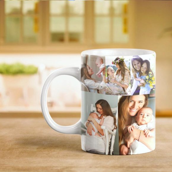 Crie uma Caneca Personalizada com até 10 fotos! Perfeita para oferecer no Dia da Mãe, aniversários e outras ocasiões especiais. Personalize já na Prendas Originais!