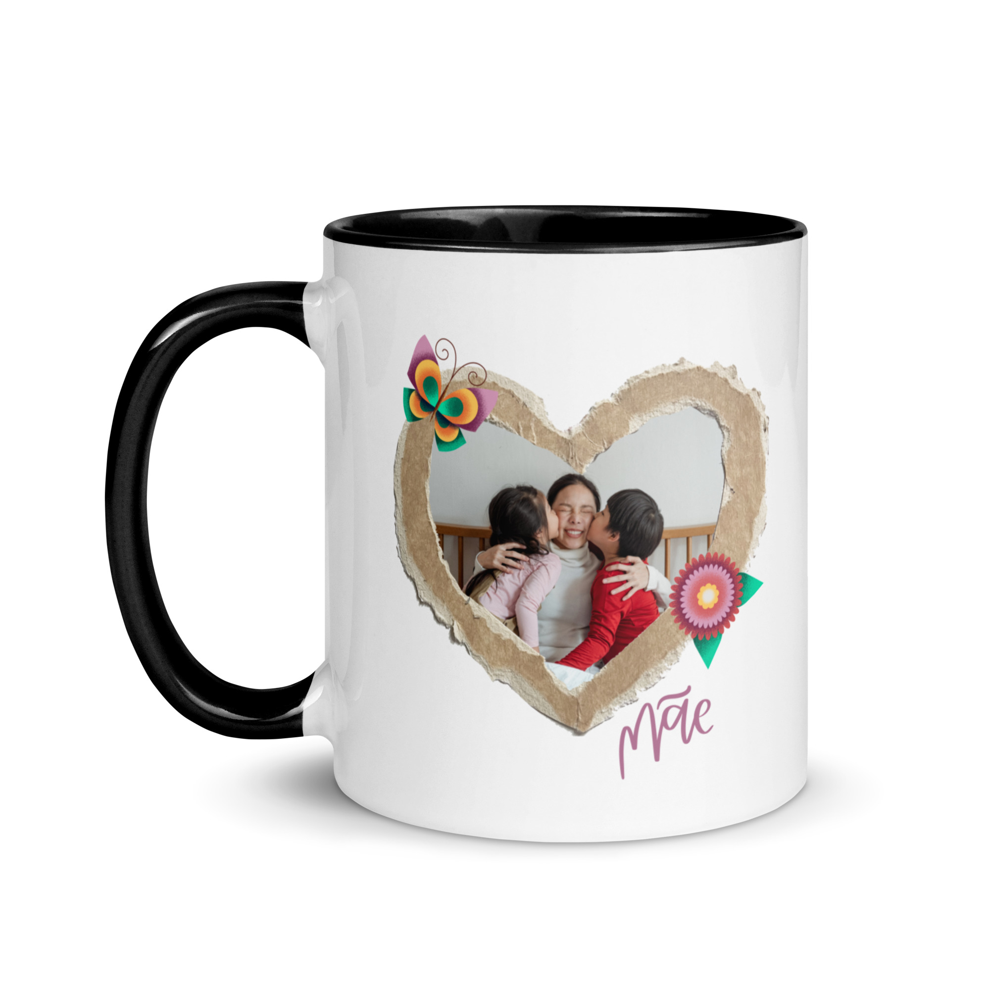 Surpreenda a sua mãe com uma caneca personalizada com foto e nome. Perfeita para o Dia da Mãe, esta caneca de cerâmica é um presente único e cheio de significado. Personalize já!