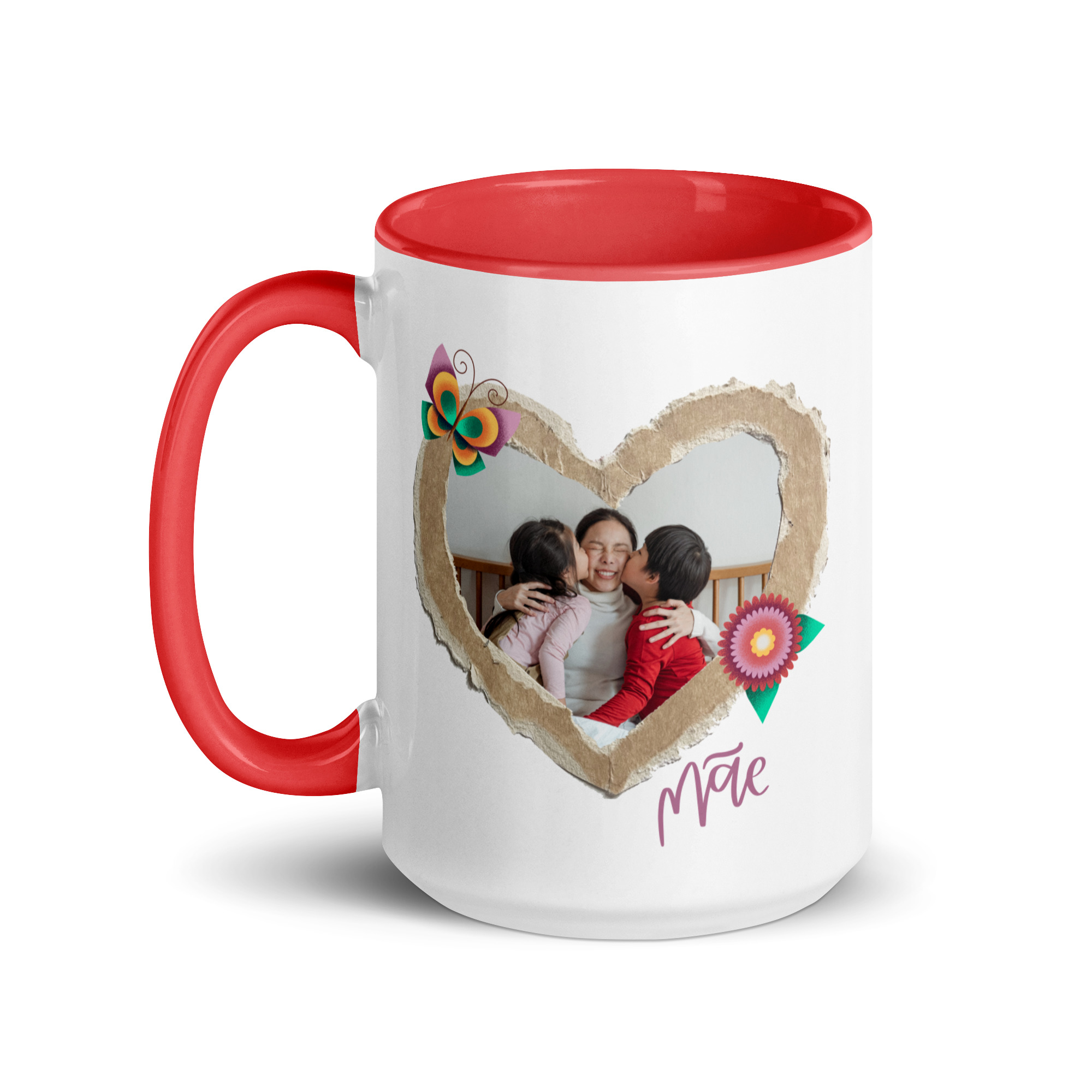 Surpreenda a sua mãe com uma caneca personalizada com foto e nome. Perfeita para o Dia da Mãe, esta caneca de cerâmica é um presente único e cheio de significado. Personalize já!