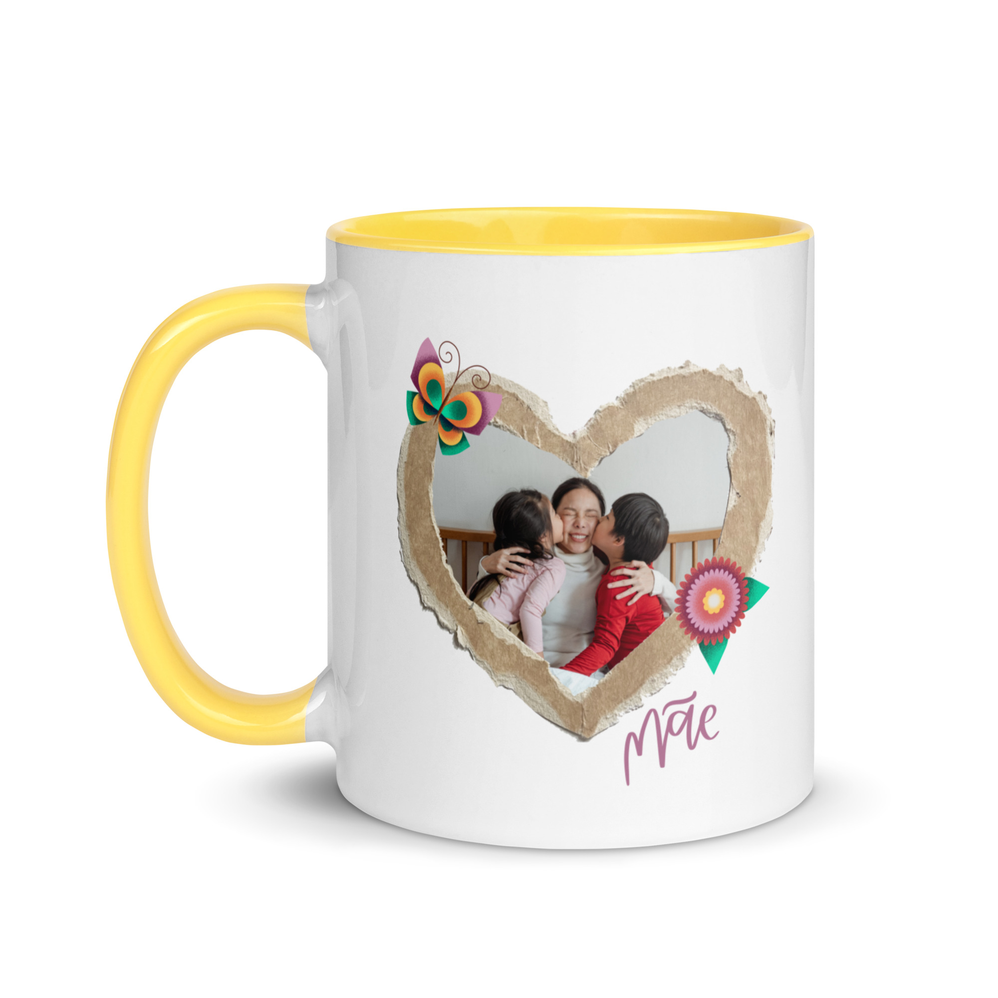 Surpreenda a sua mãe com uma caneca personalizada com foto e nome. Perfeita para o Dia da Mãe, esta caneca de cerâmica é um presente único e cheio de significado. Personalize já!