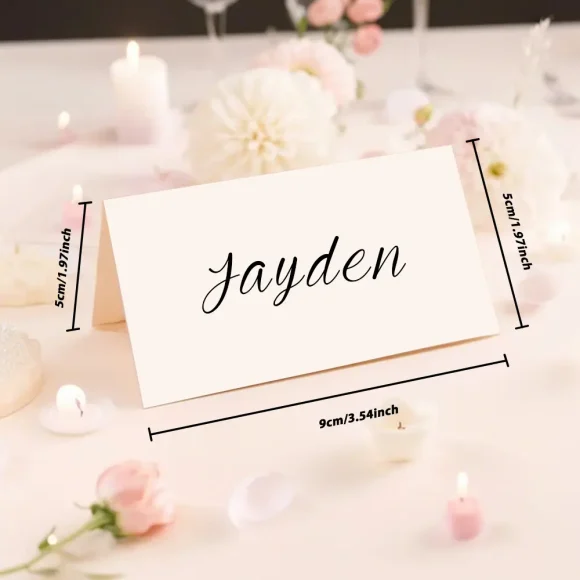 Descubra marcadores de lugar personalizados para casamento, ideais para uma mesa elegante e organizada. Personalize com nomes e surpreenda os seus convidados com um detalhe único da Prendas Originais.