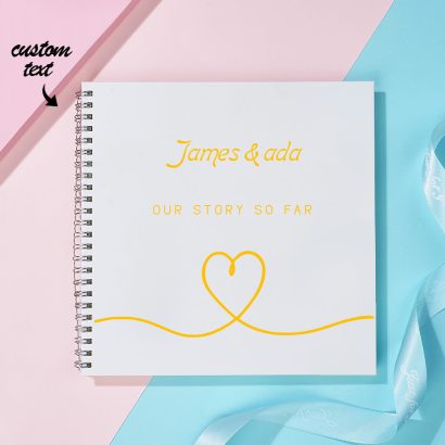 Ofereça uma prenda única com este caderno personalizado para casais. Ideal para casamentos, noivados ou aniversários. Crie memórias inesquecíveis.