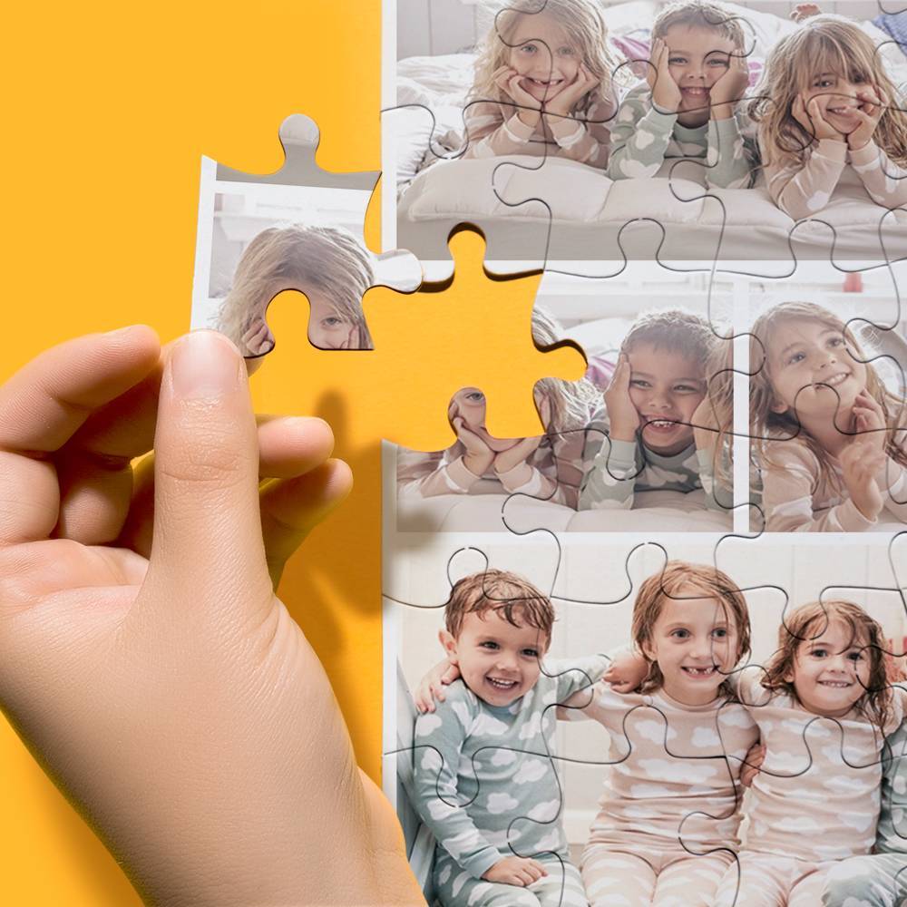 Crie um Puzzle Personalizado com 8 Fotos e transforme momentos especiais numa prenda única e divertida. Ideal para surpreender com criatividade — só na Prendas Originais.