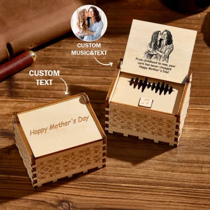 Ofereça um presente único: caixa de música com foto, voz ou música personalizada. Ideal para o Dia da Mãe, aniversários ou momentos especiais.