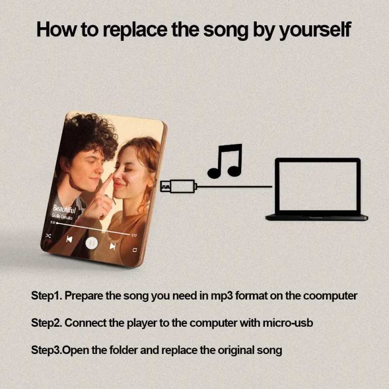 Descubra a moldura musical personalizada com foto que toca música sem telemóvel. Um presente original e romântico ideal para aniversários, casamentos ou Dia dos Namorados.