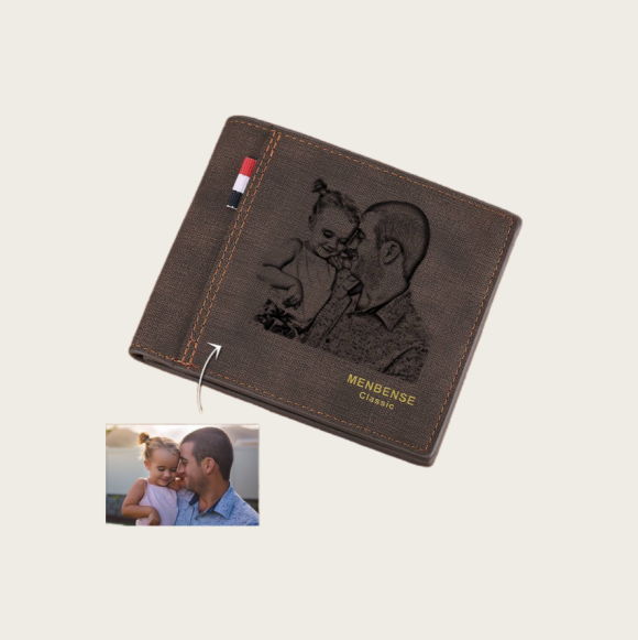 Ofereça uma carteira personalizada com foto. Uma prenda original e cheia de significado para Natal, aniversários ou datas especiais.