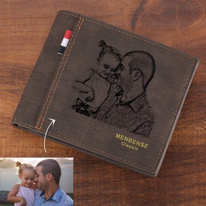 Ofereça uma carteira personalizada com foto. Uma prenda original e cheia de significado para Natal, aniversários ou datas especiais.
