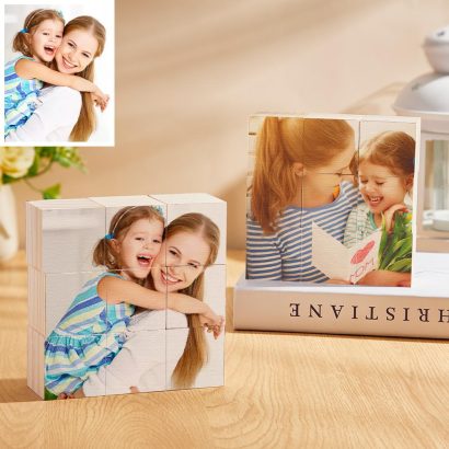 Crie uma recordação única com este puzzle de blocos em madeira com foto personalizada. Um presente original para família, casais e amigos, ideal para decorar e preservar memórias especiais.